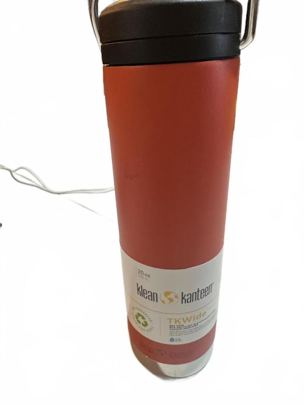 Klean Kanteen Orange Water Bottle NWT